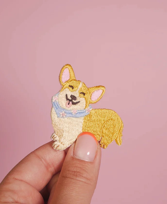 CORGI iron-on patch