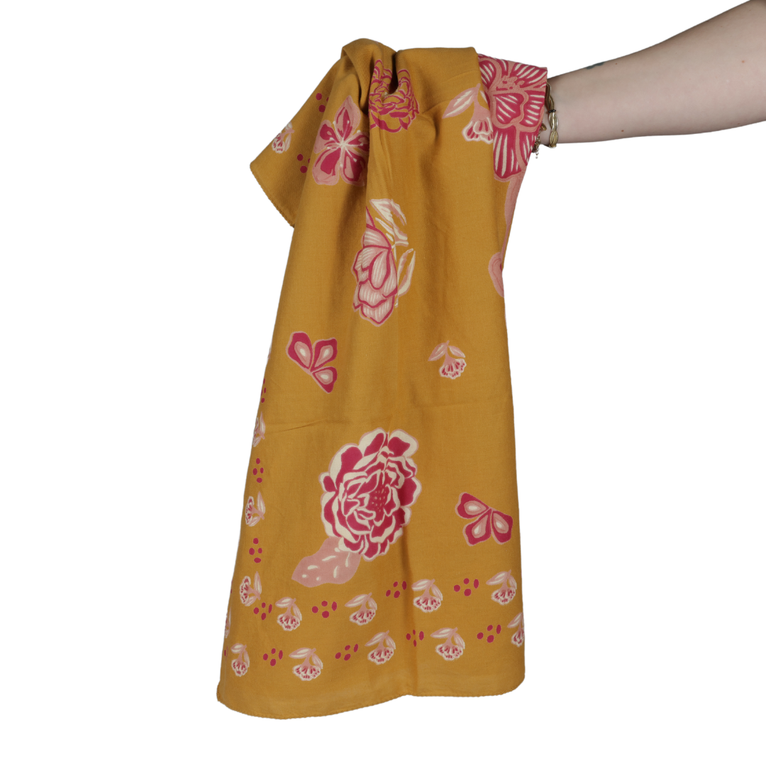 Grand foulard Indien - Mindi Cassonade