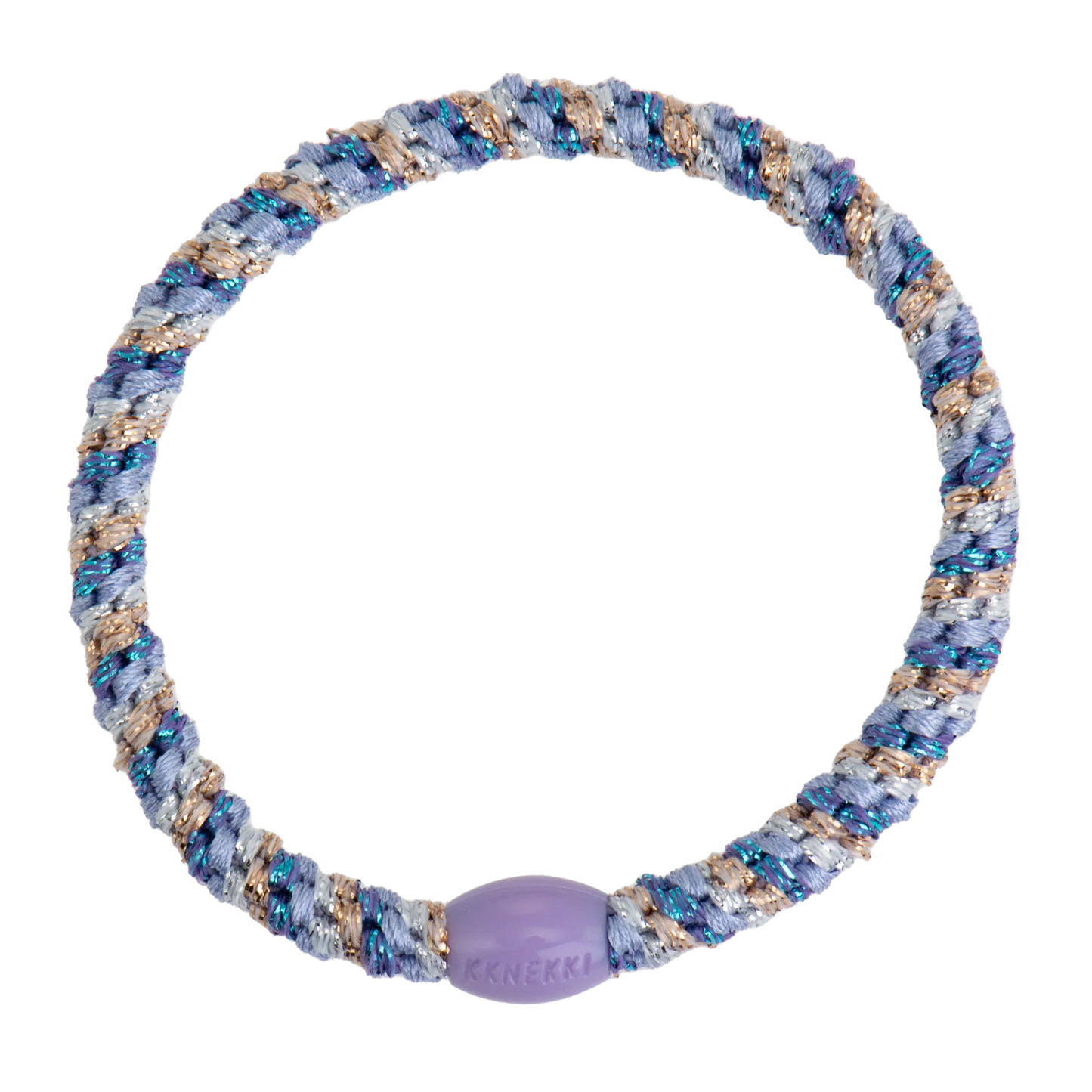 Élastique cheveux SLIM Mix Purple Silver Gold