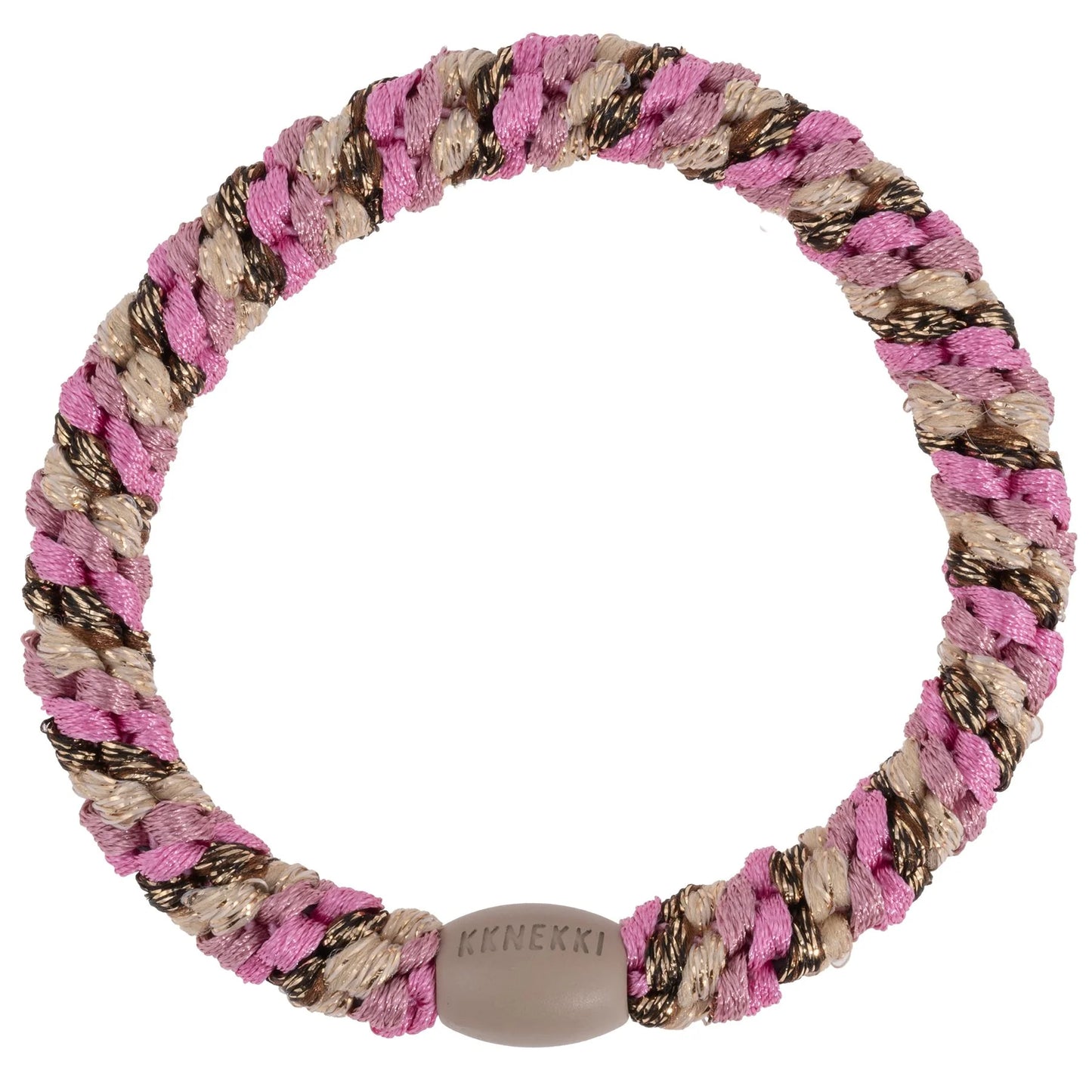 Élastique cheveux Mix Pink Brown Glitter