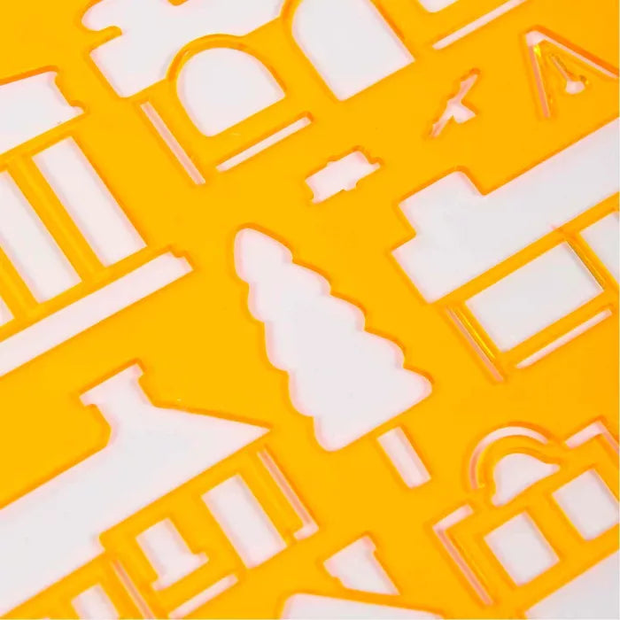 City Drawing Stencil Set