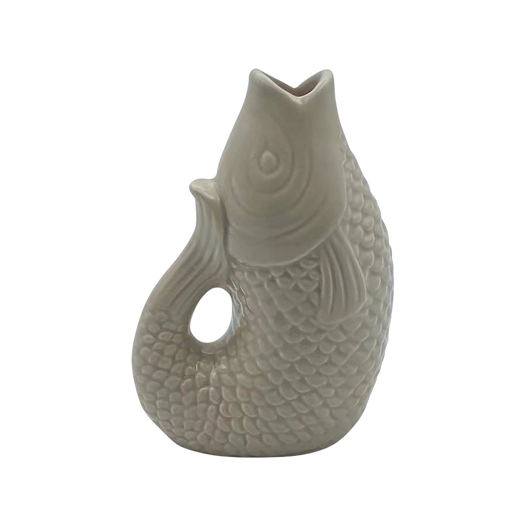 Vase Ceramic Poisson Pm Sable