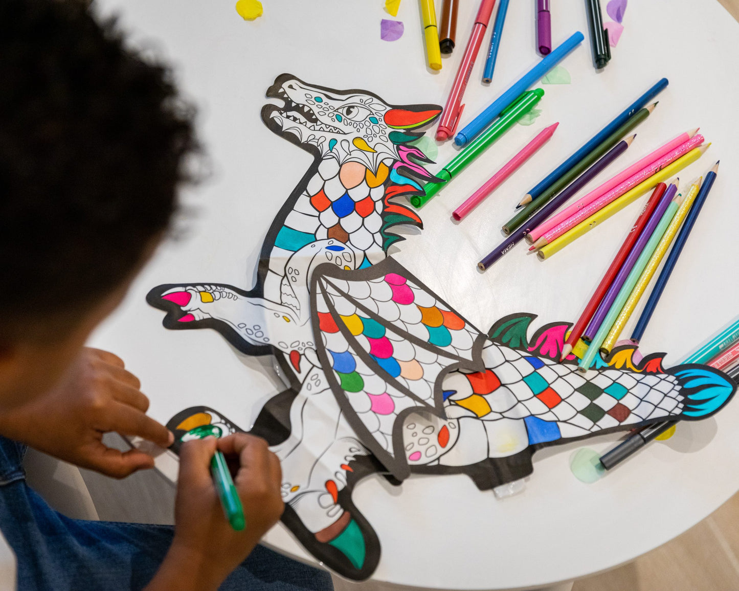 Coloriages gonflables - Dragon