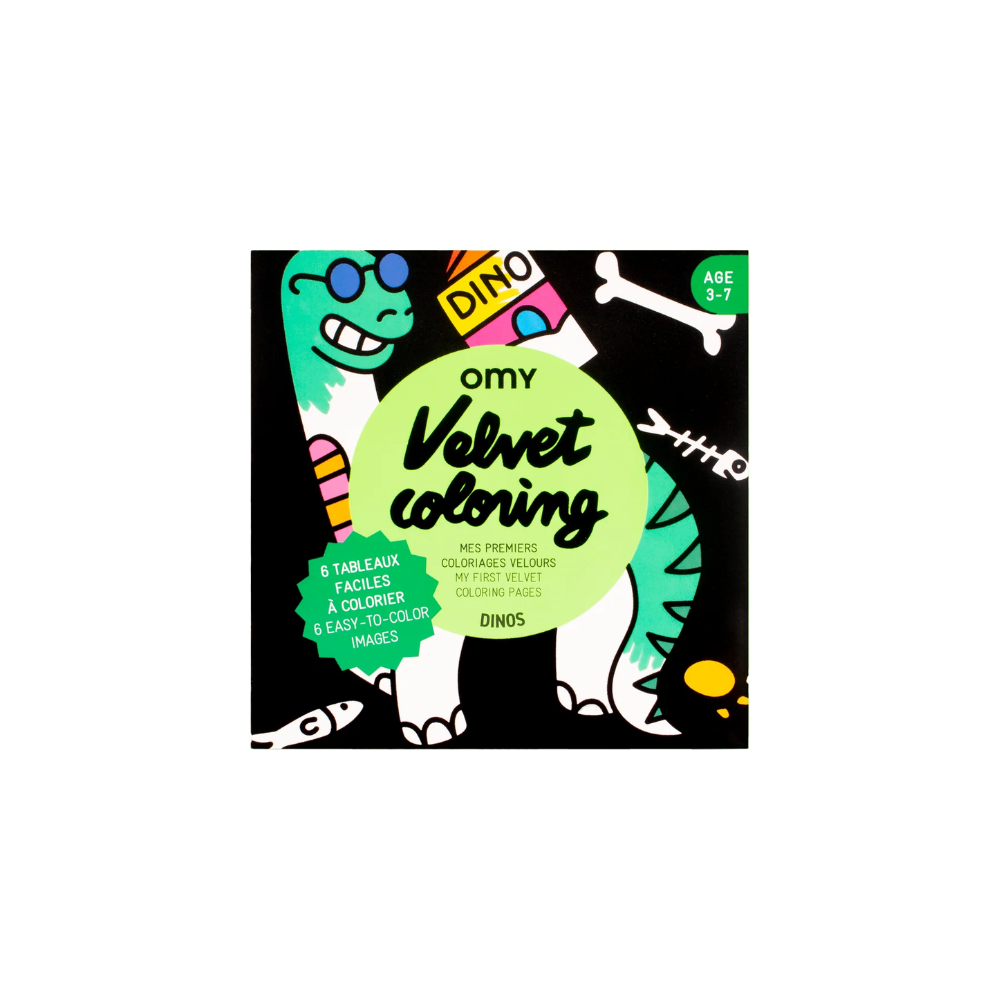 Coloriage velours - Dinos