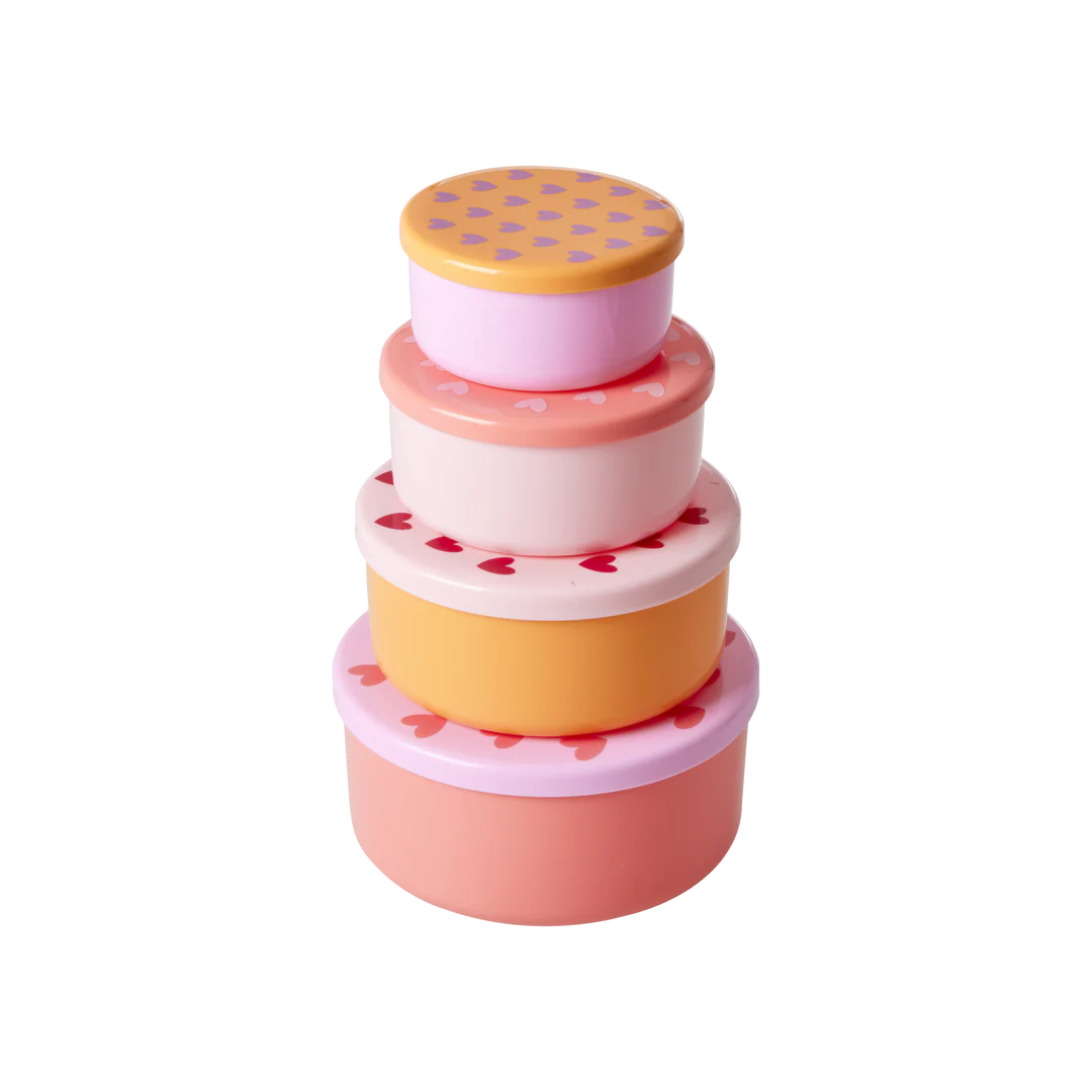 Boîtes alimentaires Rond - Multicolore - Lot de 4