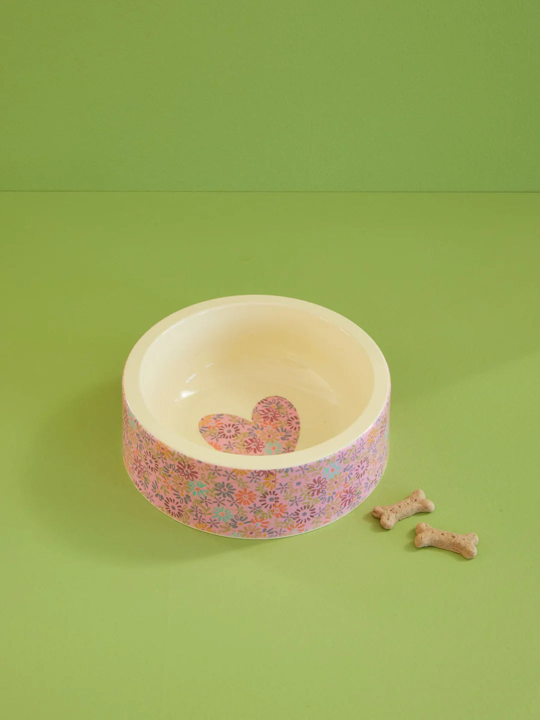 Round Bowl - Pink - Flower Print