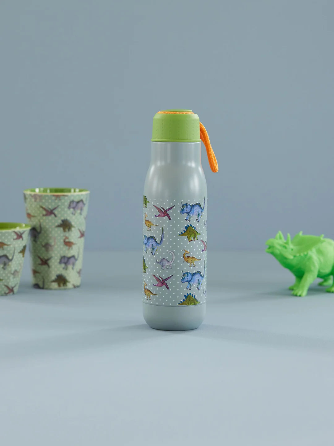 Inox Bouteille - Bleu gris - New Dino Print