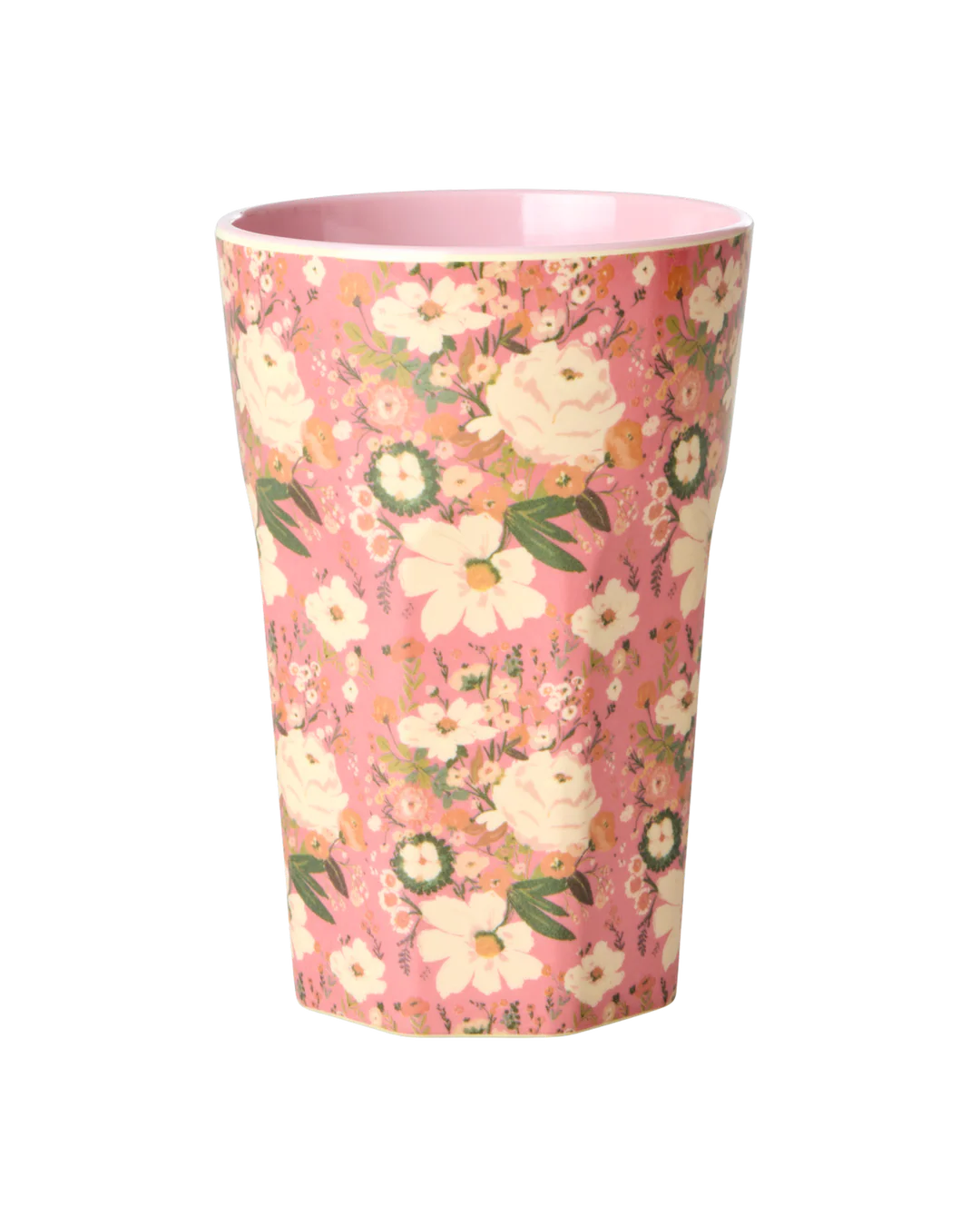 Gobelet haut - Corail - Allison Flower Print