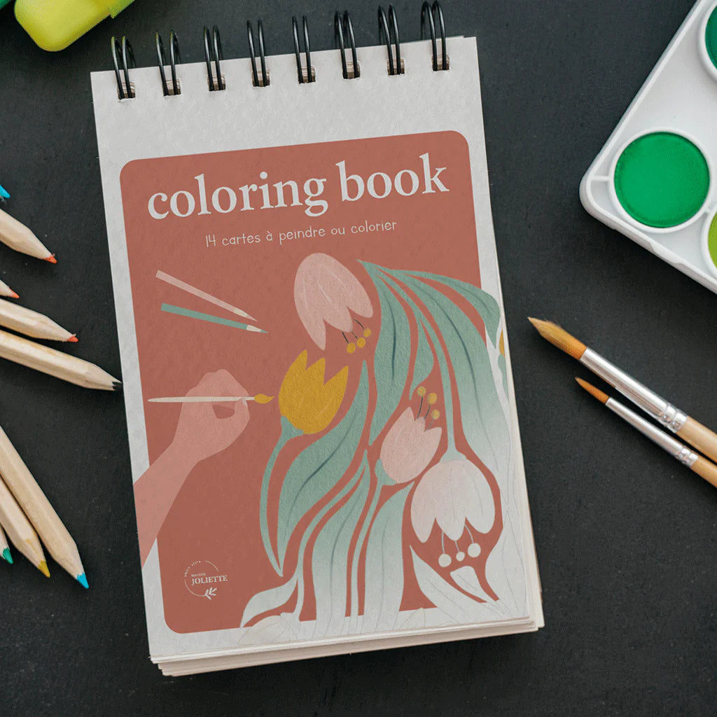 Carnet de coloriage A6 - Floral #1