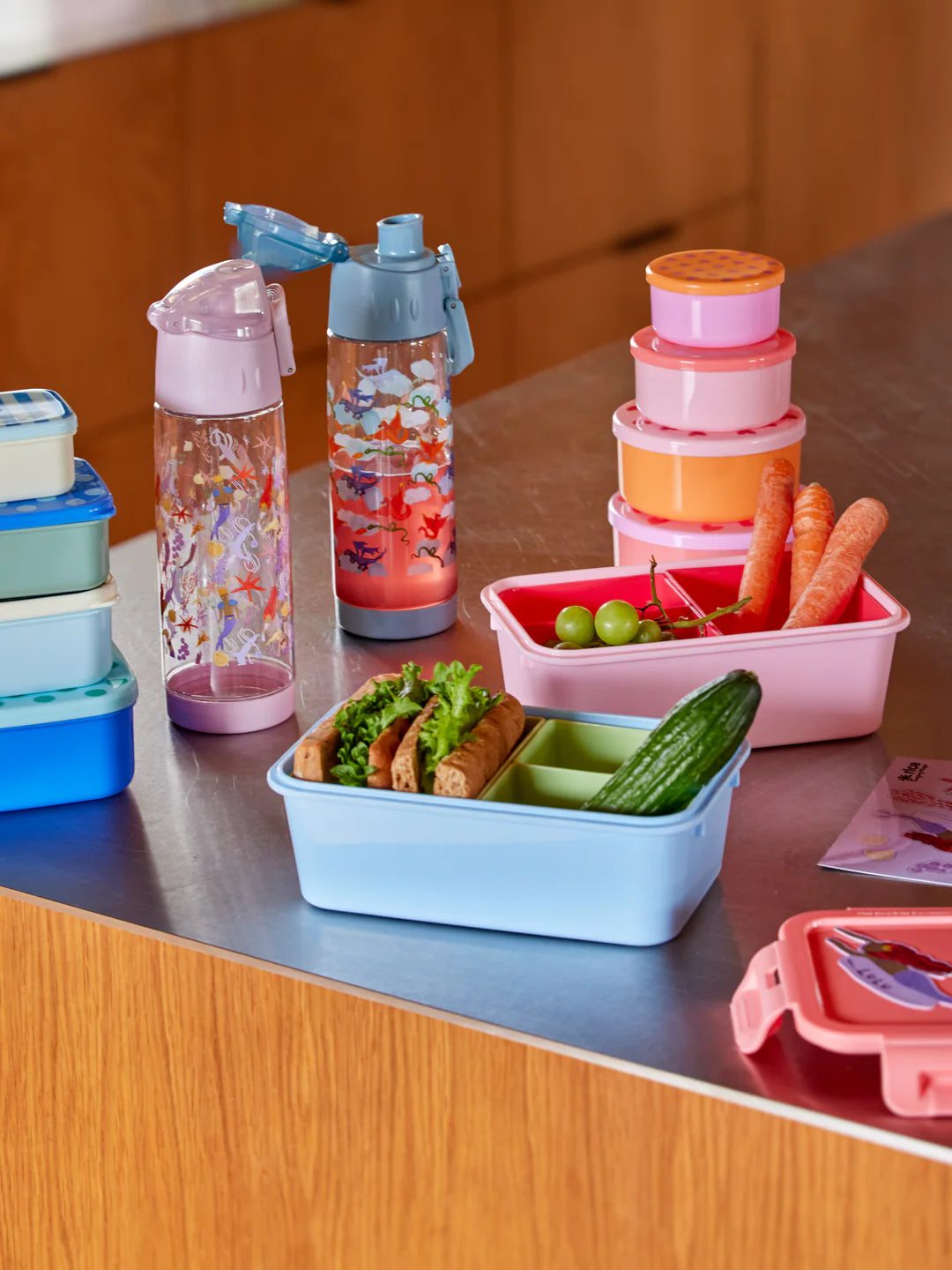 Boîtes alimentaires Rond - Multicolore - Lot de 4