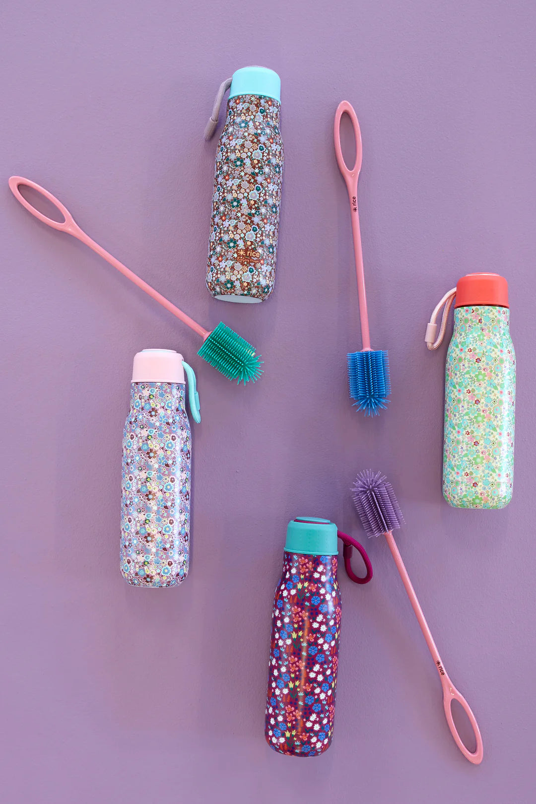 Inox Bouteille - Lavande - Lavender Fall Floral Print