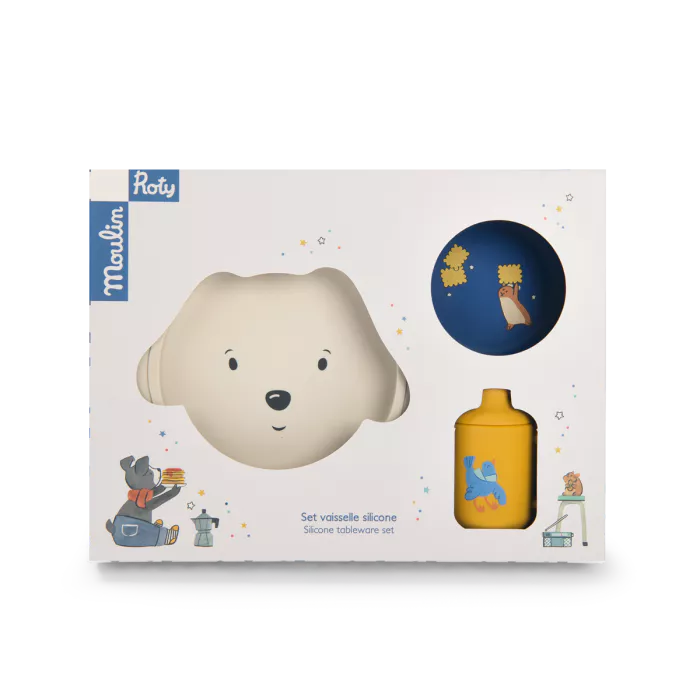 Set Vaisselle Silicone – Collection Puce & Pilou
