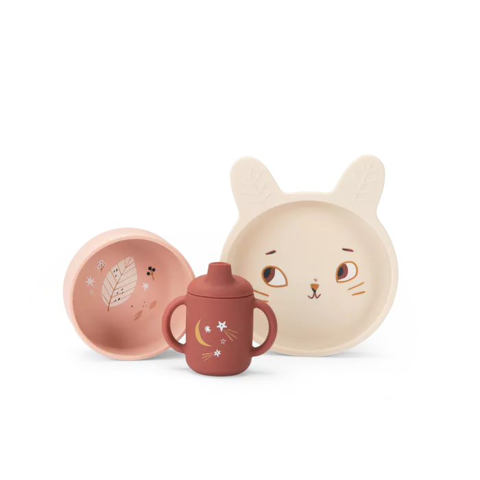 Set Vaisselle Silicone – Collection Après la pluie