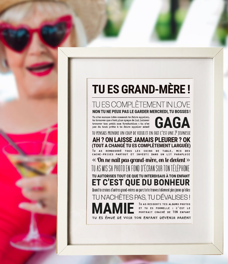 Affiche TU ES GRAND-MÈRE !