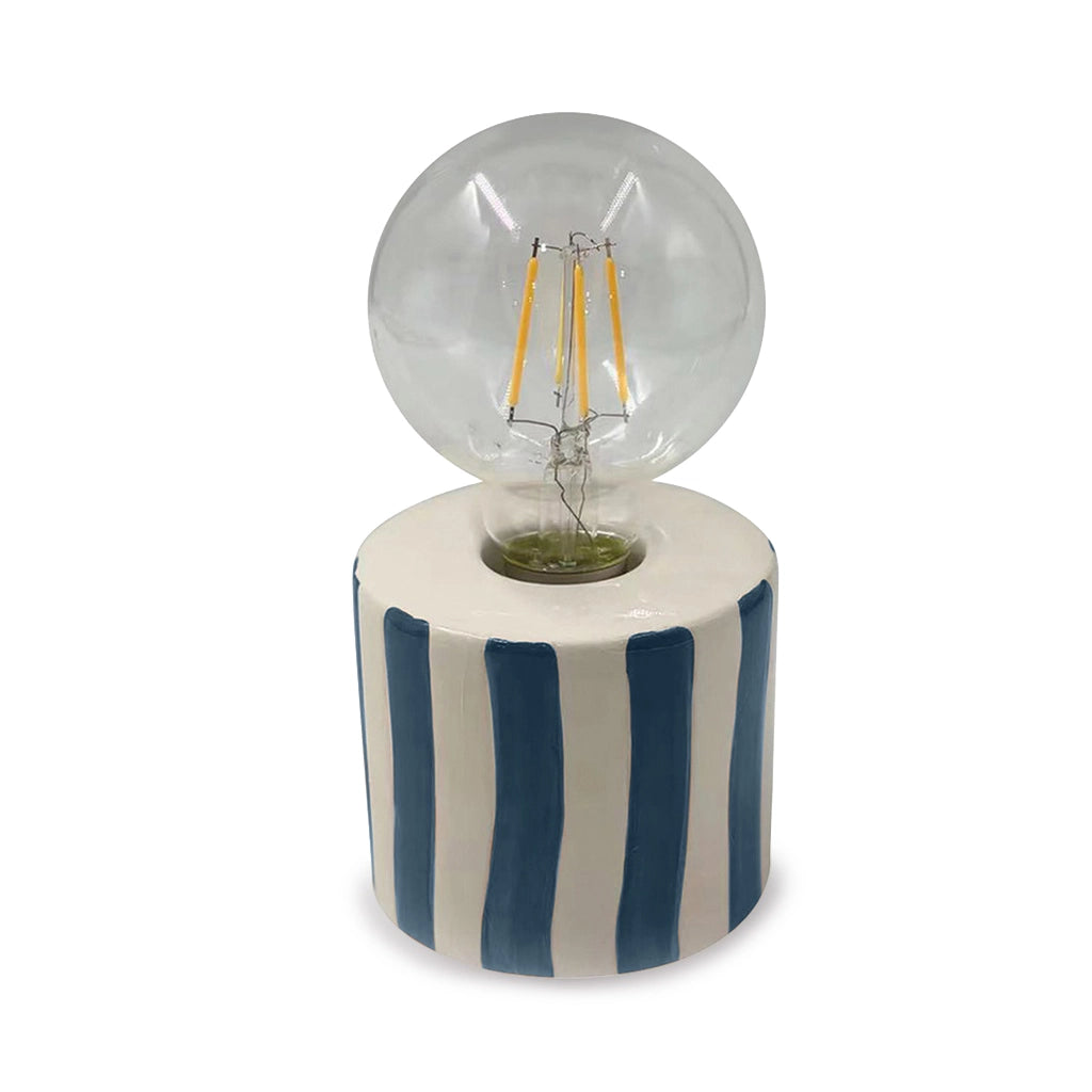 Lampe décorative Rayure bleu