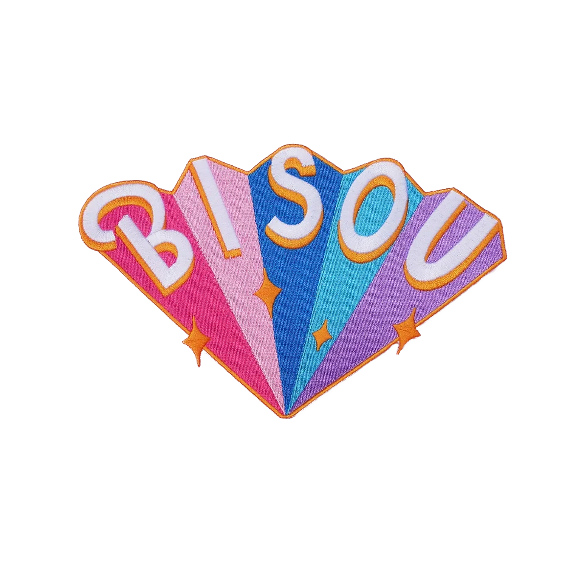 XL KISSES iron-on patch