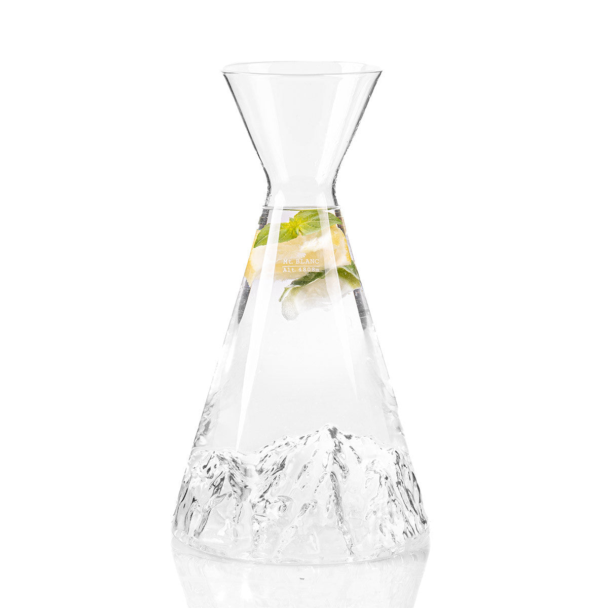 Topographic Water Carafe: Mont Blanc