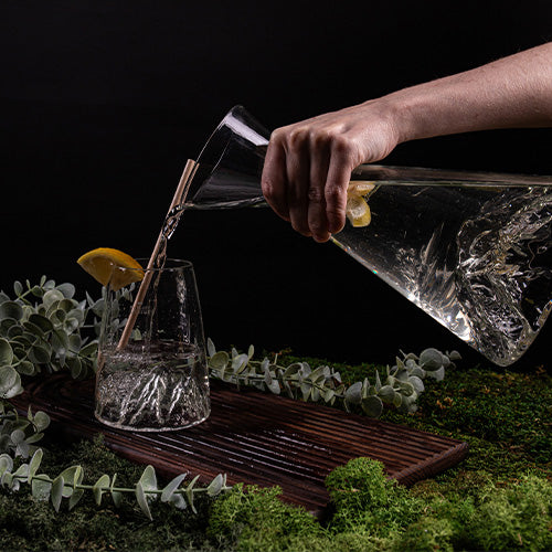 Topographic Water Carafe: Mont Blanc