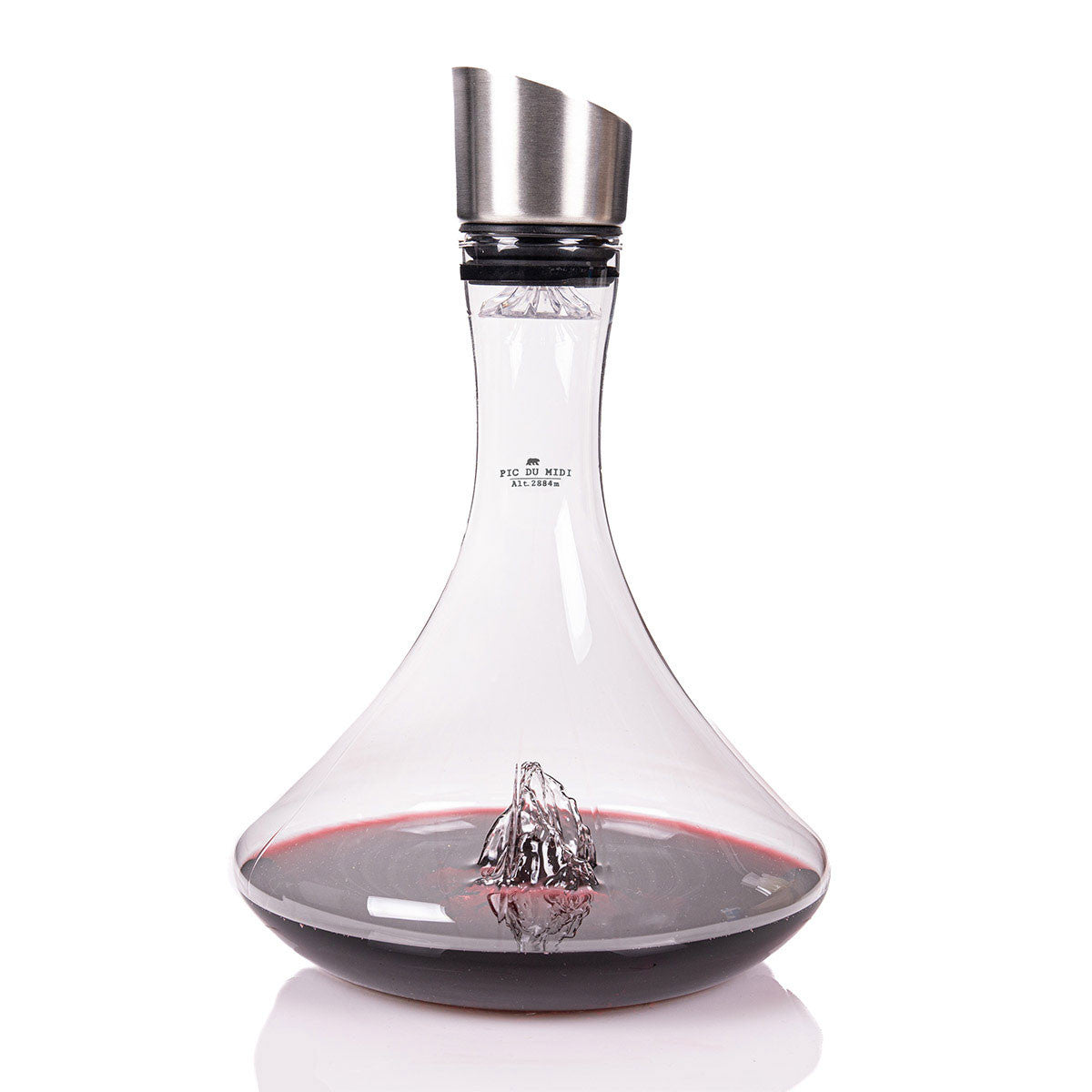 Topographic wine carafe: Pic du Midi d'Ossau