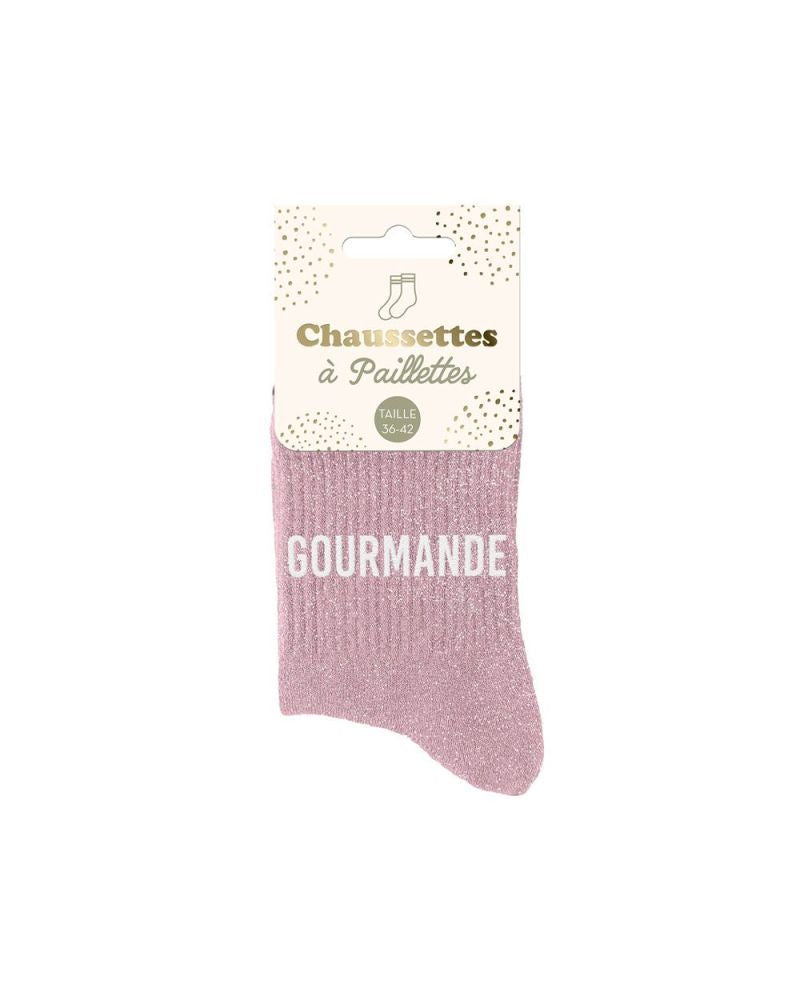Chaussettes à paillettes GOURMANDE