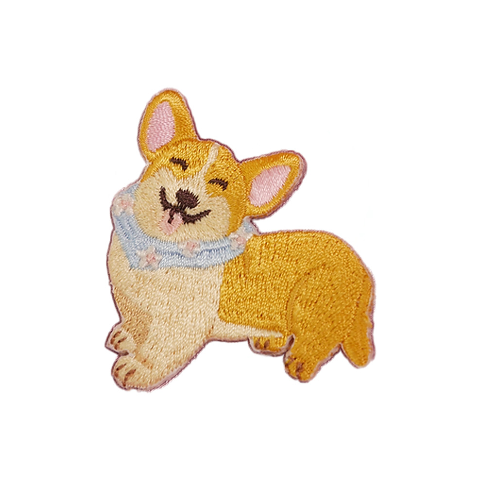 CORGI iron-on patch