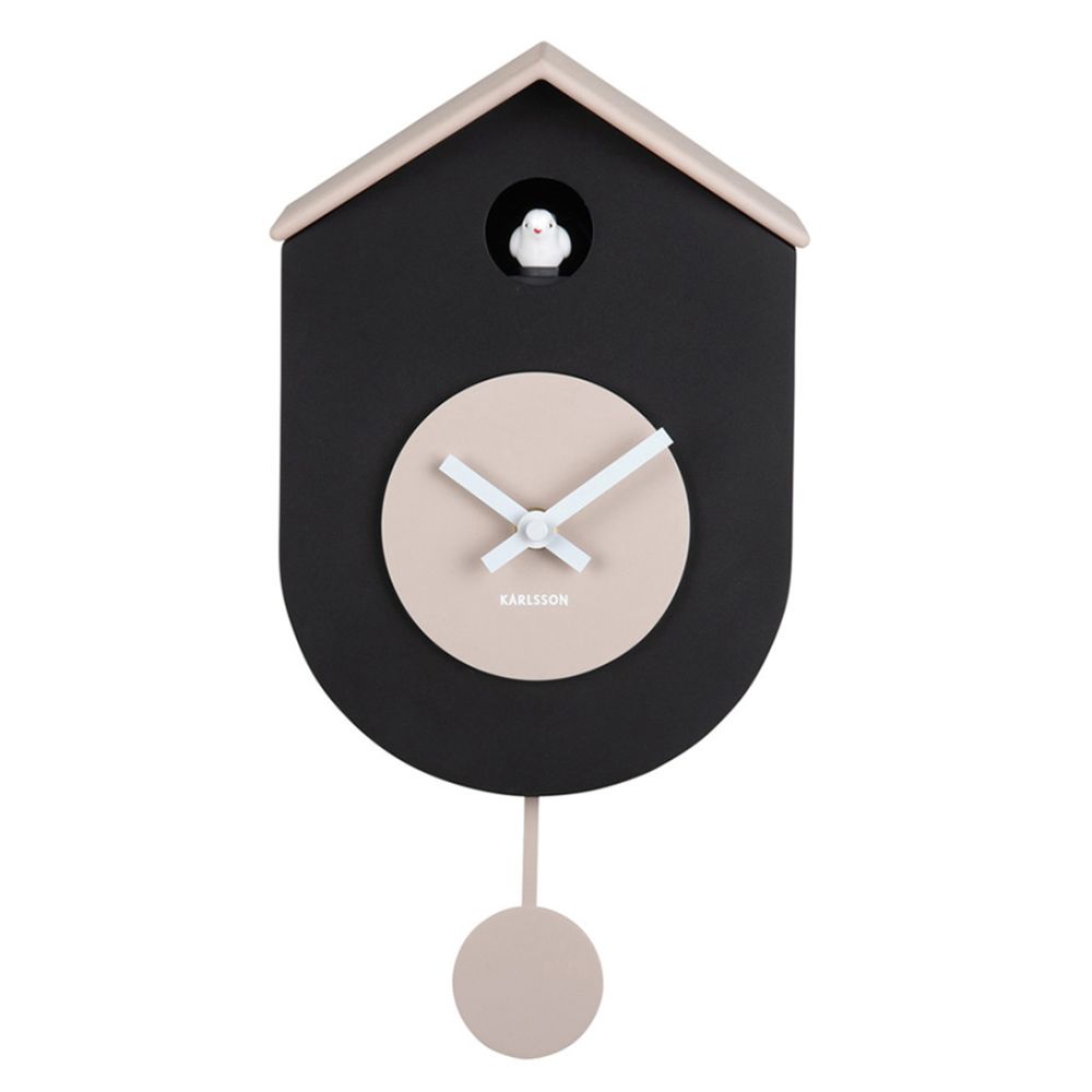 Horloge Murale Karlsson Grato Cuckoo – Noir & Gris