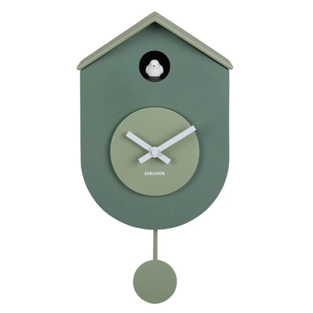Horloge Murale Karlsson Grato Cuckoo – Vert (2 Nuances)