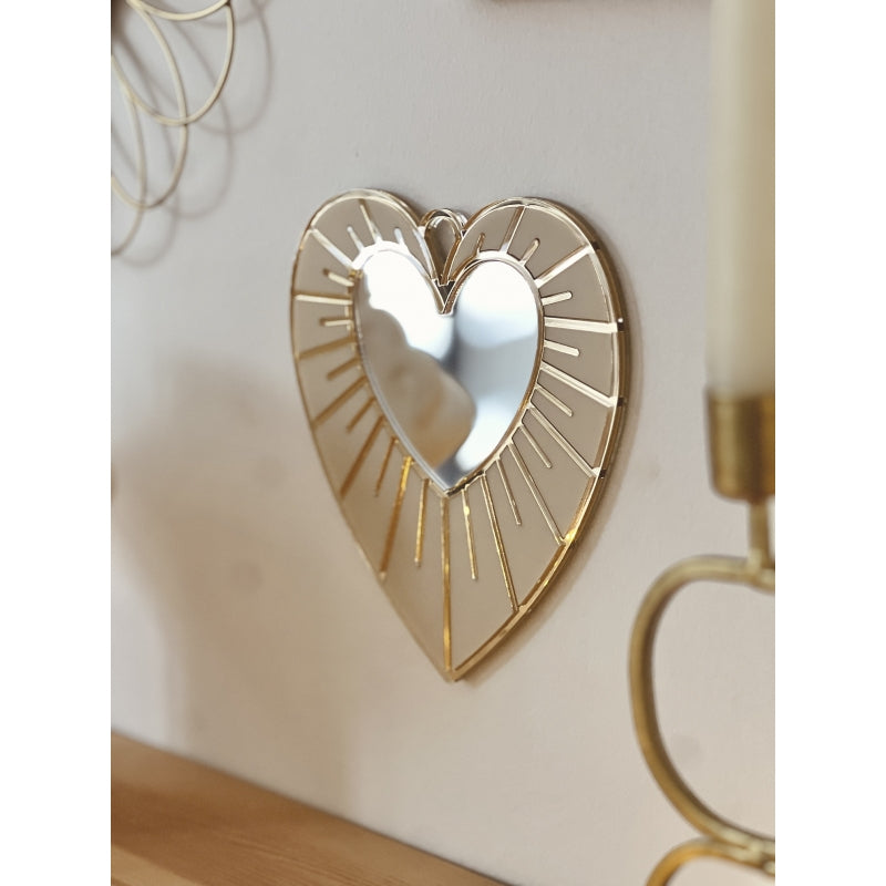 Décoration murale Coeur ex-voto beige