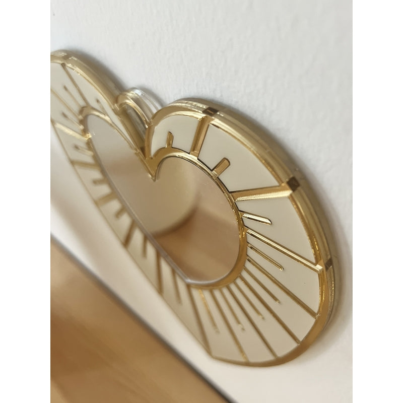 Décoration murale Coeur ex-voto beige