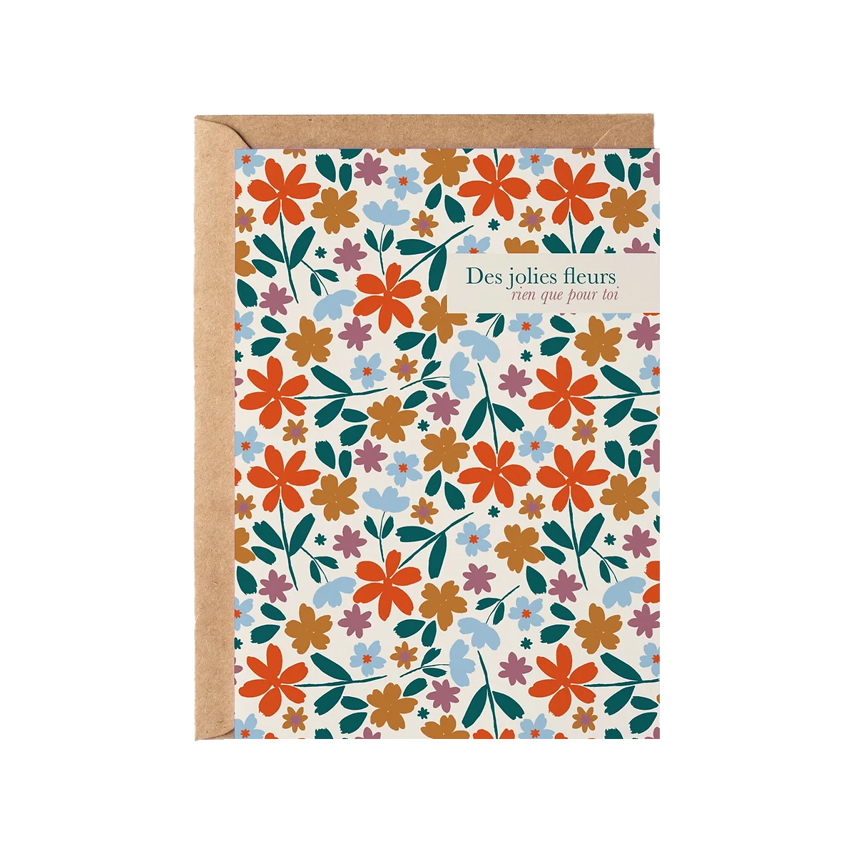 Card - Pretty flowers just for you