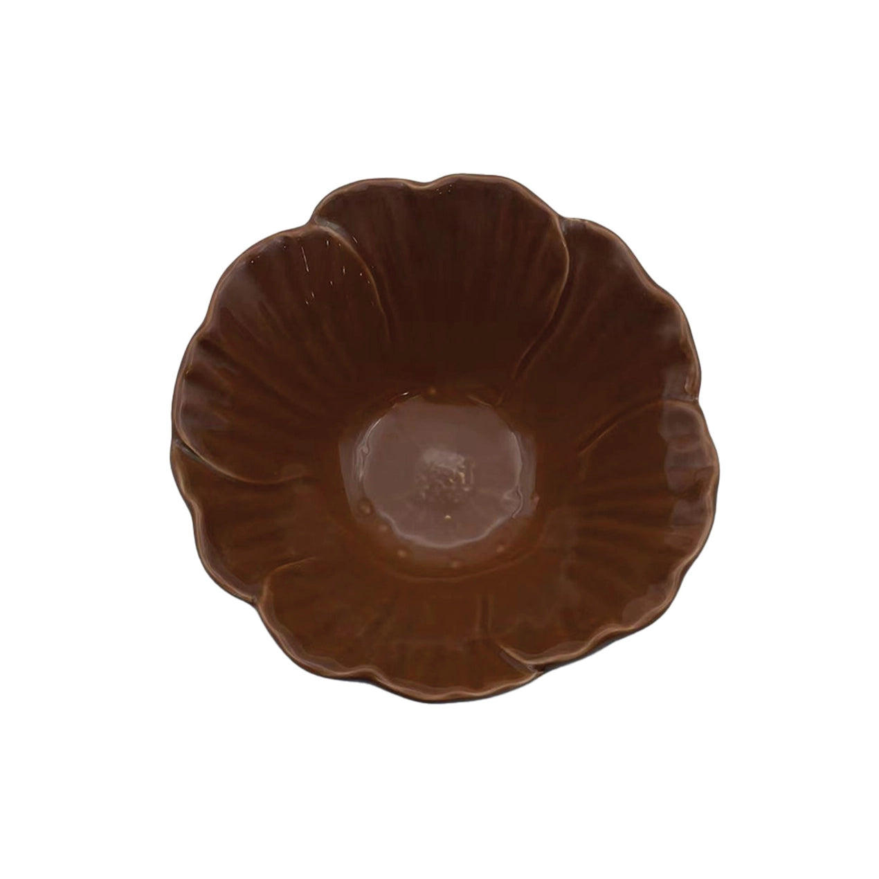 Brown Flower Bowl