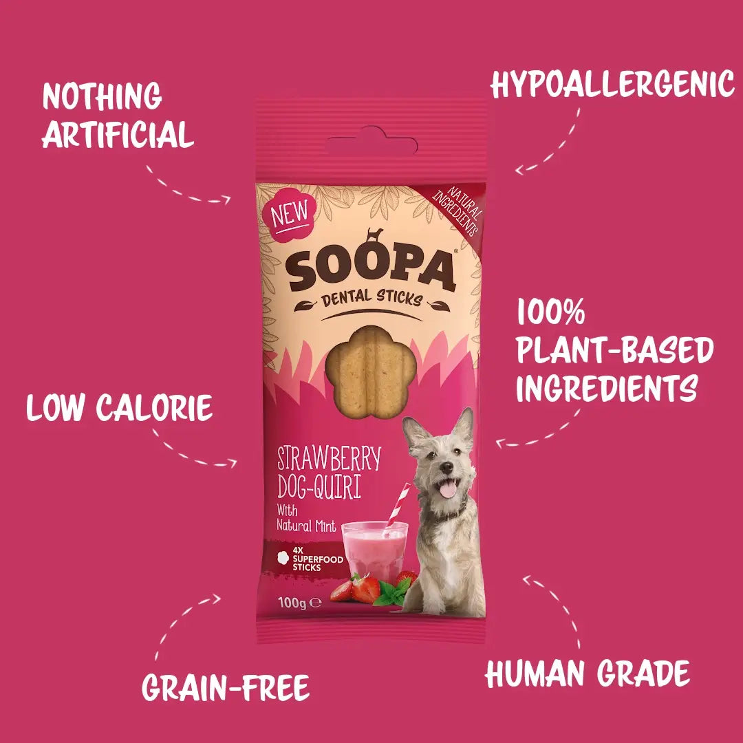 Strawberry Quiri Sticks for Dogs