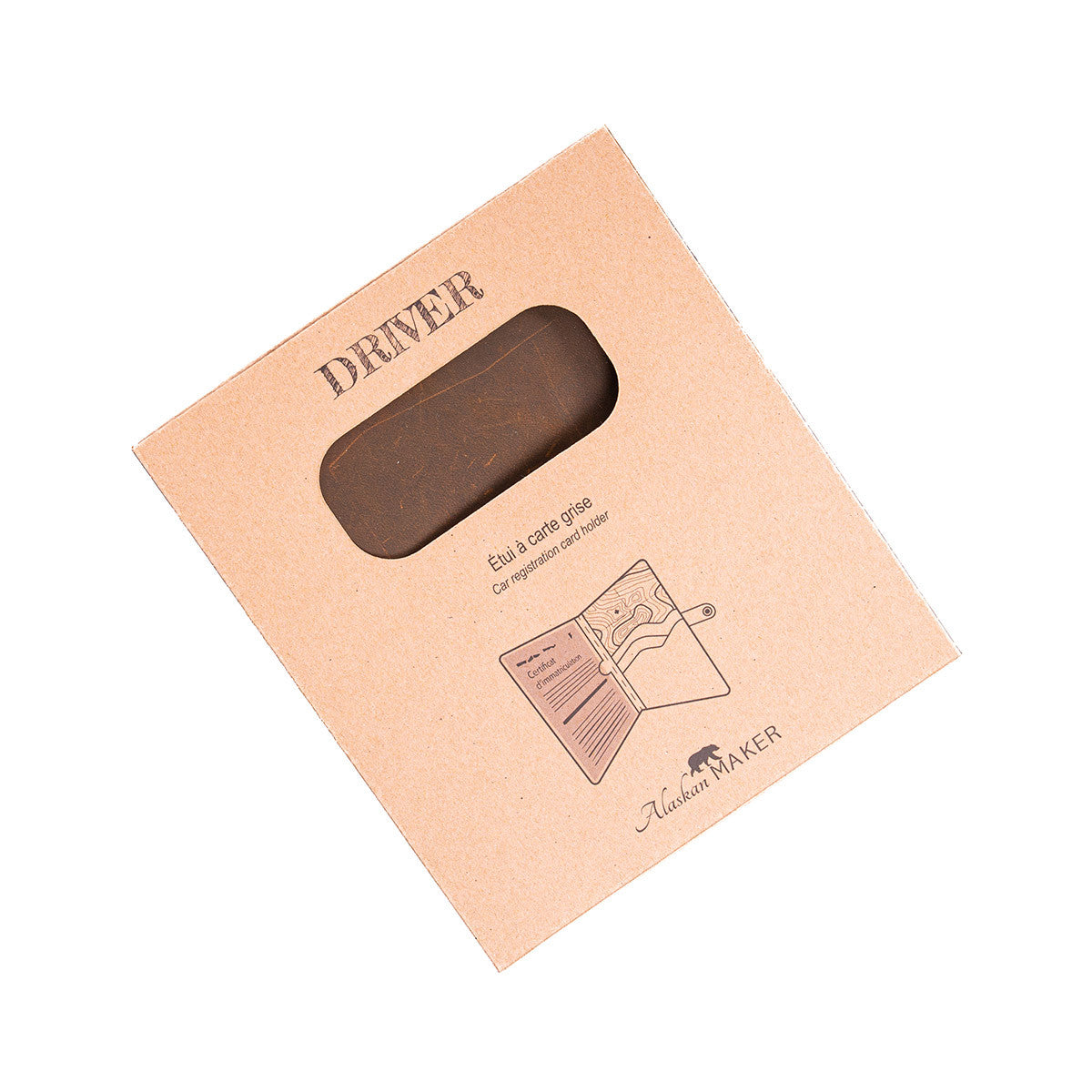 Wood registration card holder
