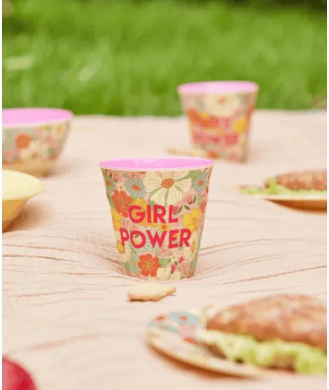 Gobelet médium - rose - girl power