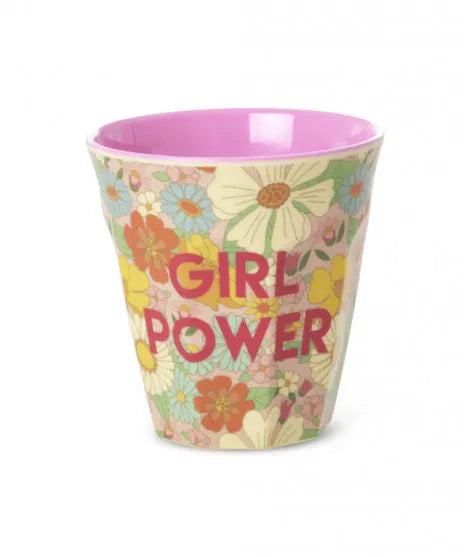 Gobelet médium - rose - girl power