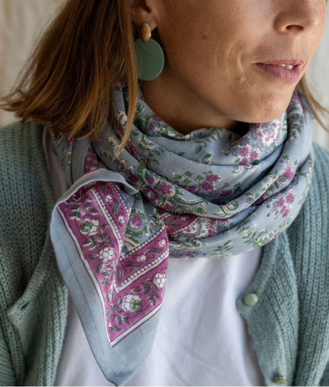 Grand foulard - Capri Nuage