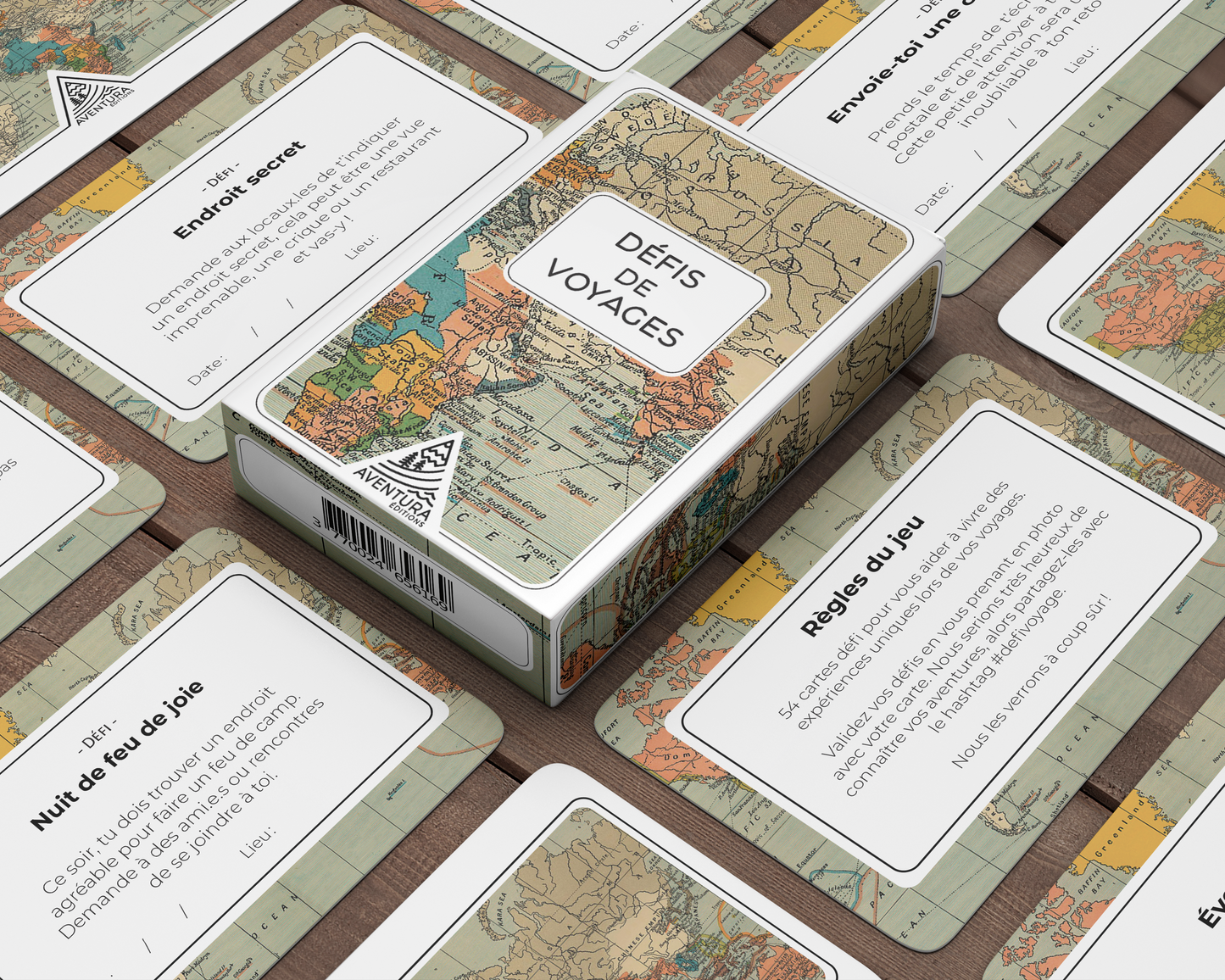 Jeu défis de voyages