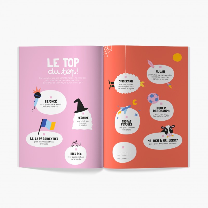 Livre à compléter Mon parrain, ma marraine et moi