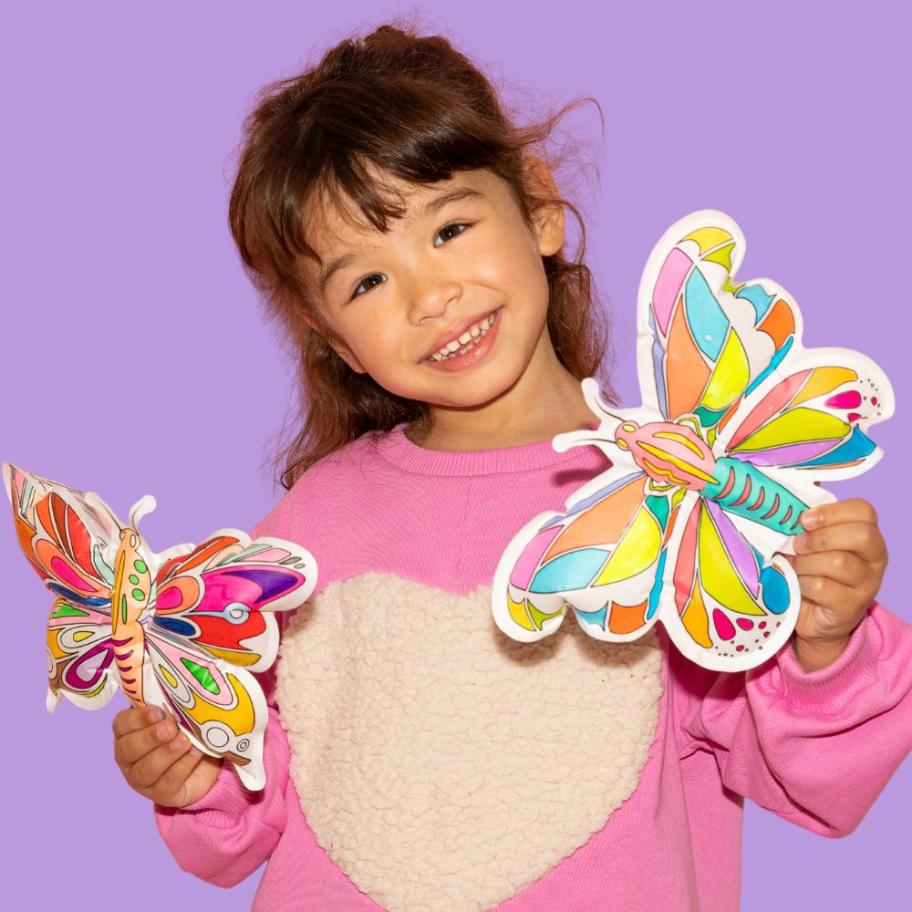 Coloriages gonflables - papillons