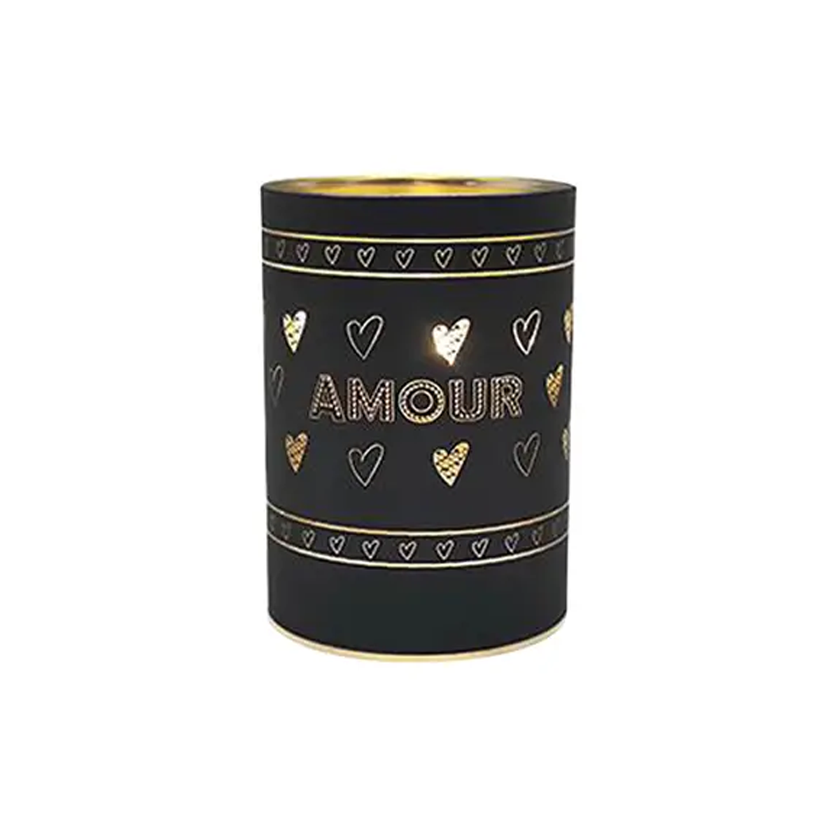 Black love fairy LED tea light holder