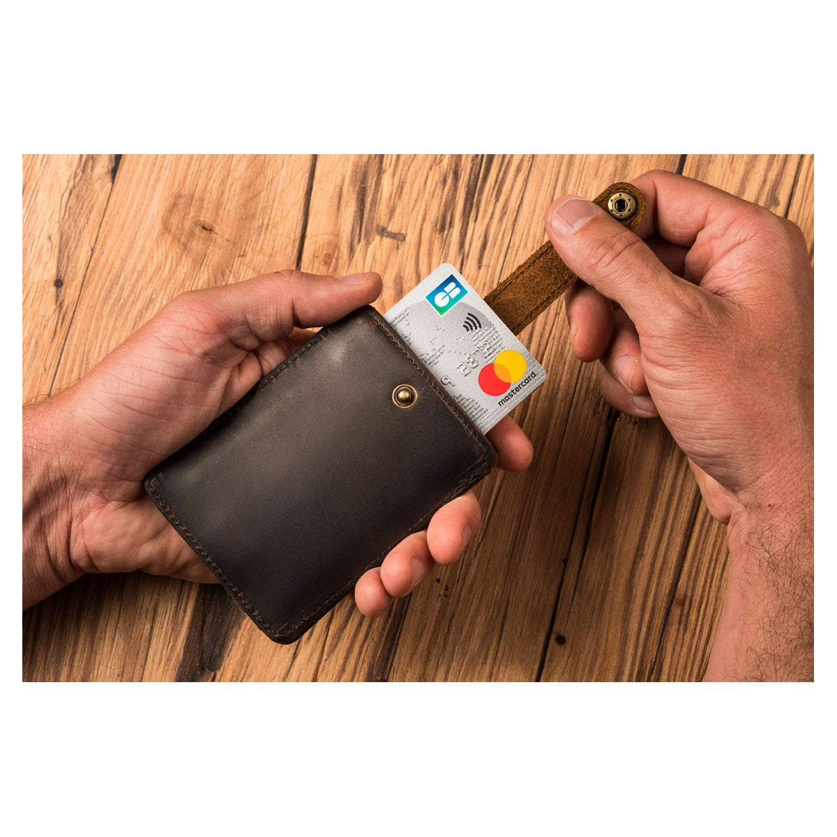 HANDY Extra Flat Wallet Olive Green