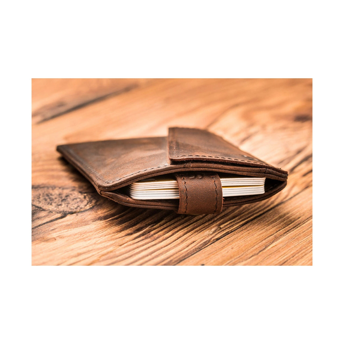 HANDY Leather extra flat wallet
