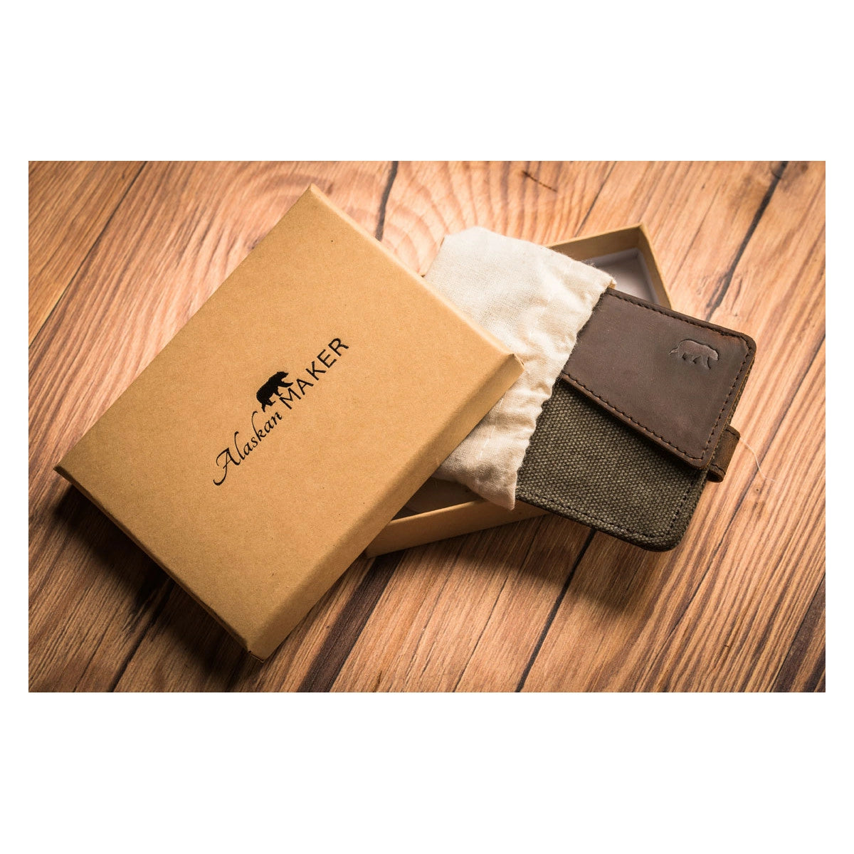 HANDY Extra Flat Wallet Olive Green