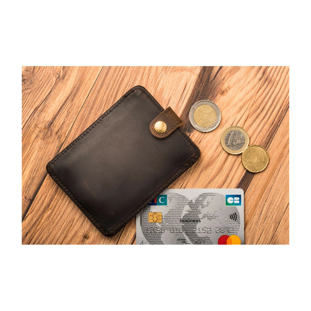 HANDY Leather extra flat wallet