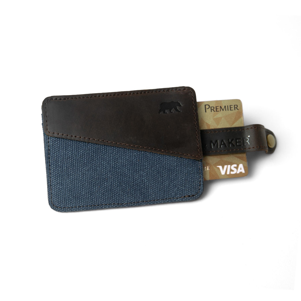 HANDY extra flat wallet Navy Blue