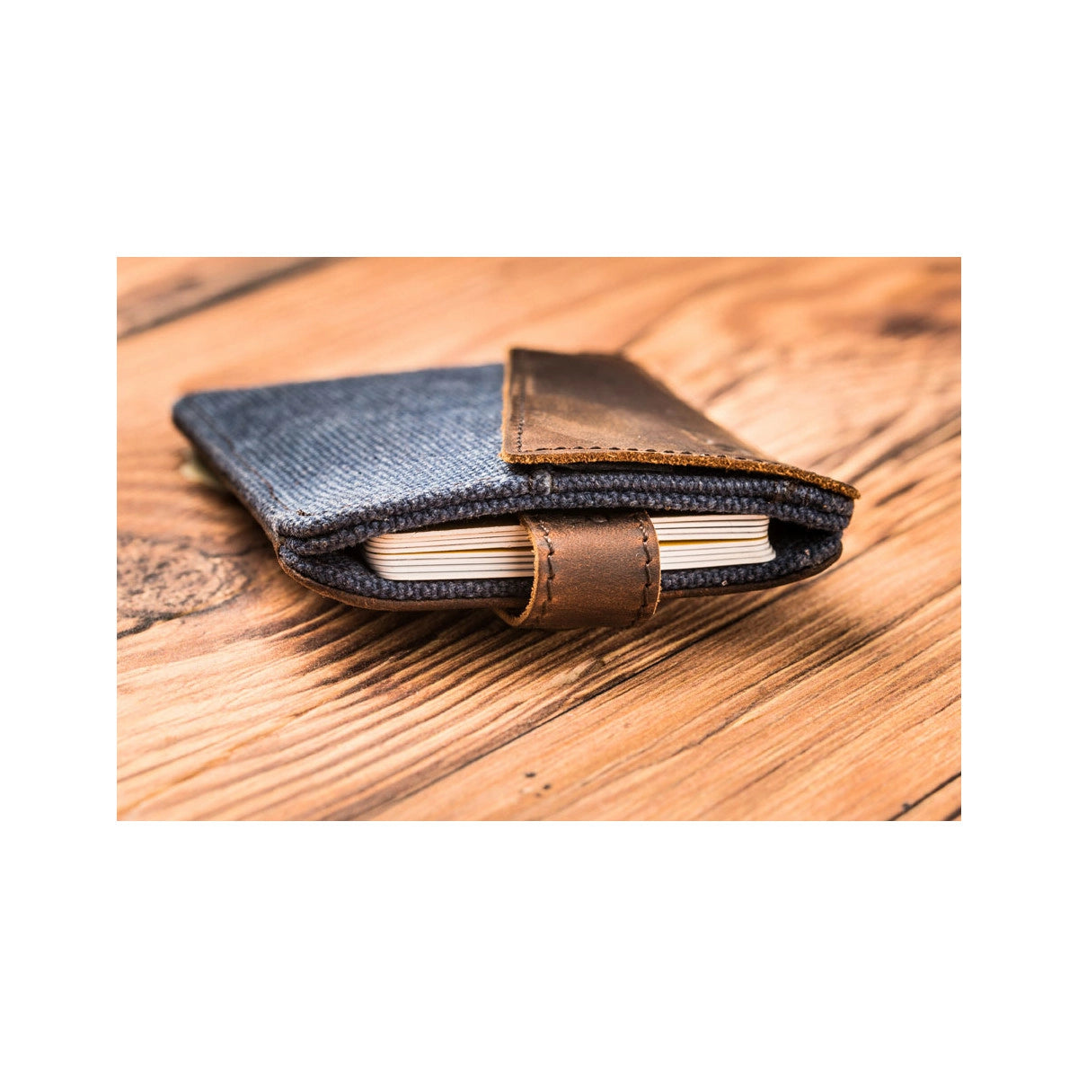 HANDY extra flat wallet Navy Blue