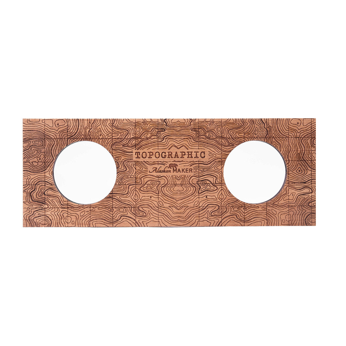 Display stand for set of 2 TOPOGRAPHIC spirit glasses