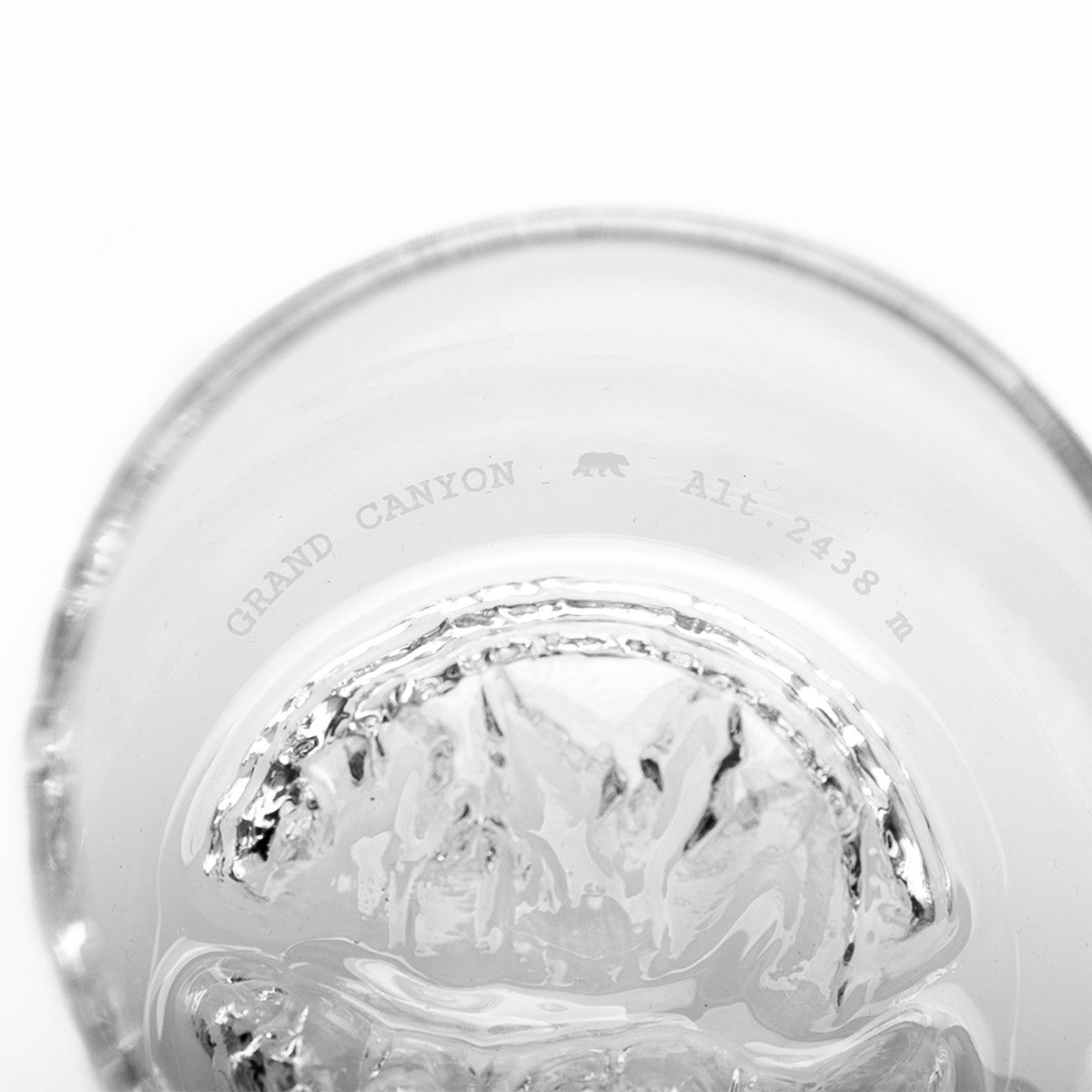 Set of 2 Topographic glasses: Grand Canyon & Matterhorn