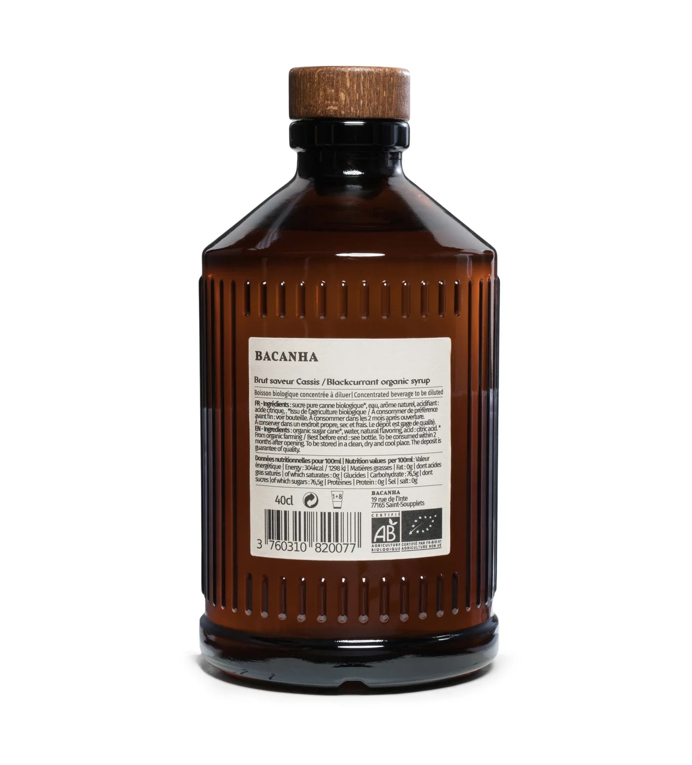 Raw Blackcurrant Syrup - Organic - 400ml