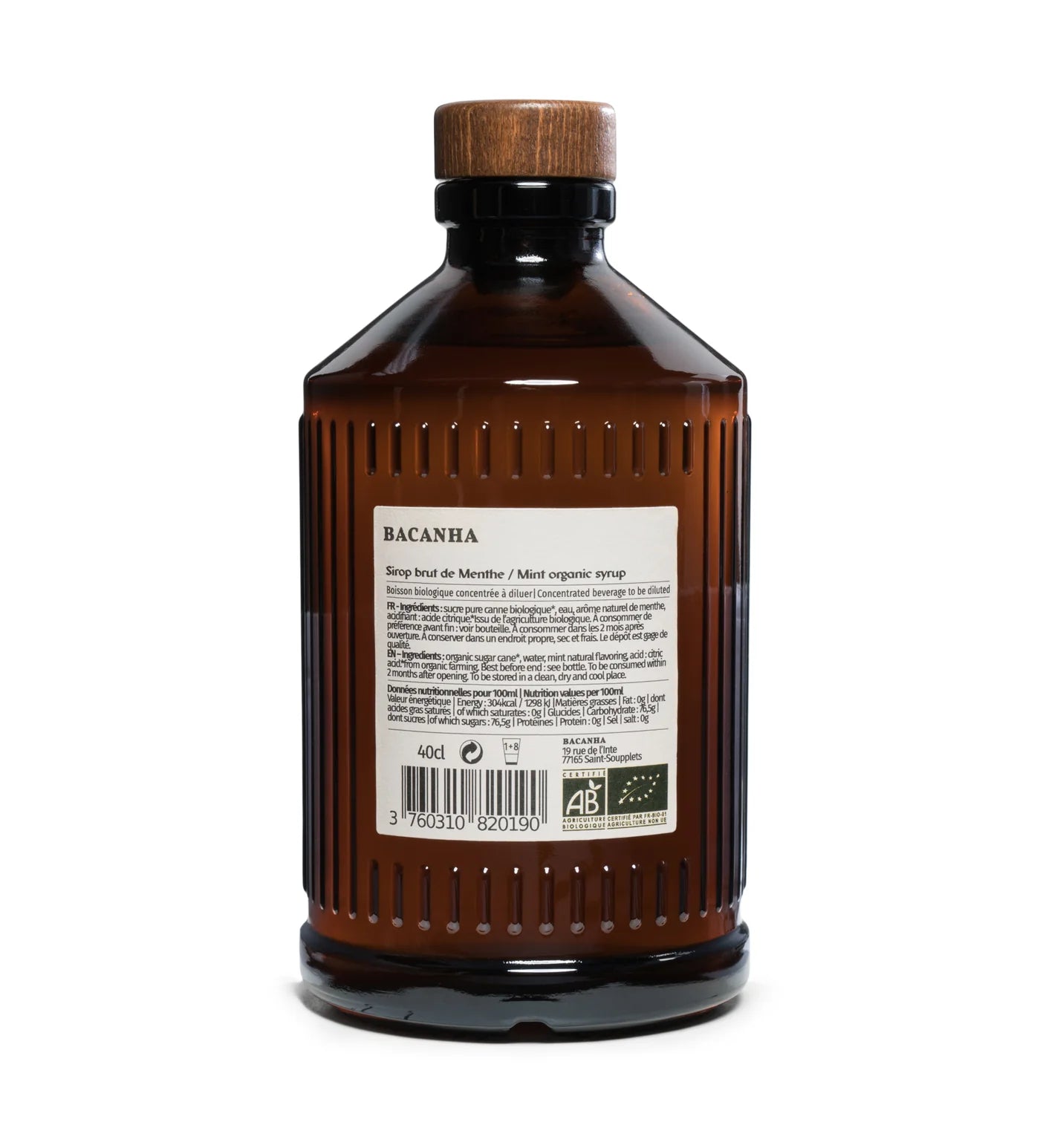Raw Mint Syrup - Organic - 400ml
